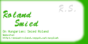 roland smied business card